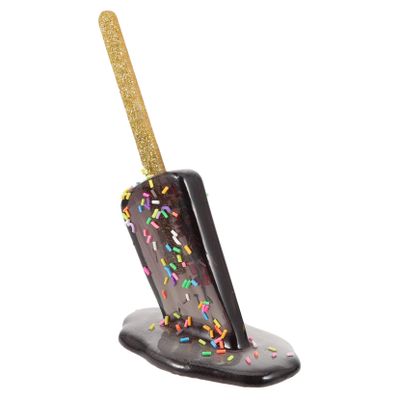 TOPPERFUN Melted Ice Cream Resin Figurine Tabletop Decoration