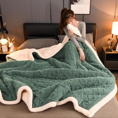 DoUxie Plush Warm Reversible Fleece Throw Blanket for Couch and Sofa