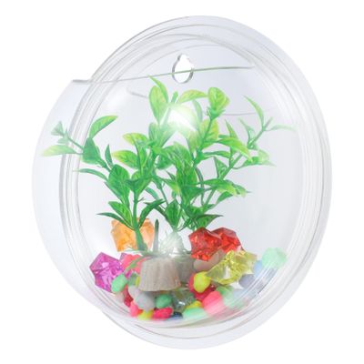 FRCOLOR Transparent Acrylic Wall-Mounted Vase