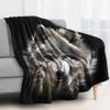 Cozy Blanket 230 x 270 cm Wolf Plush White Animal Fleece Sofa Couch Blanket, Flannel Throw, Large Warm Winter Home Blanket view 3