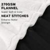Cozy Blanket 230 x 270 cm Wolf Plush White Animal Fleece Sofa Couch Blanket, Flannel Throw, Large Warm Winter Home Blanket view 4