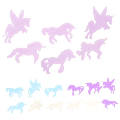 SOLUSTRE 2 Sets Glow-in-the-Dark Wall Stickers for Kids' and Baby Rooms, Plastic DIY Night-Light Wall Art