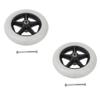Tiuimk Replacement Rollator Wheels, 20.3 cm, Silver-Colored, 2-Piece Set view 1