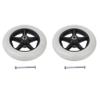 Tiuimk Replacement Rollator Wheels, 20.3 cm, Silver-Colored, 2-Piece Set view 3