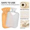 Hot Water Bottle with Cover, 1 L, Heating Pad for Menstrual Cramps, Neck and Shoulder Pain view 3