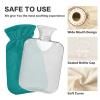 2 L Hot Water Bottle with Cover, Blue-Green view 3
