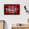 For Unto Us a Child Is Born Framed Wall Art Sign, 20.3 x 30.5 cm view 4