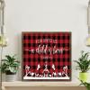 Wooden Sign with “For Unto Us A Child Is Born” Nativity Scene view 4