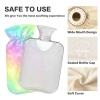 Soft Cover Hot Water Bottle with Glitter, Rainbow Colors, 1 Liter view 3