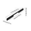 NUALLY Cabinet Handles for Kitchen Doors, Modern Furniture Handles, 1 Piece, Black, 192 mm view 2