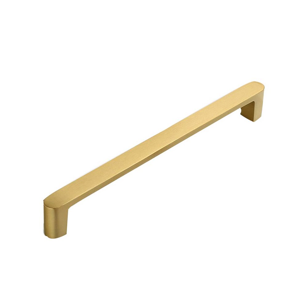 Cabinet Handles for Kitchen Doors, 1-Piece Solid Copper Handle, Gold, Various Sizes