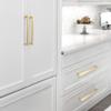 Cabinet Handles for Kitchen Doors, 1-Piece Solid Copper Handle, Gold, Various Sizes view 4