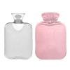 Classic Hot Water Bottle with Pink Gradient Cover, 1 Liter view 1