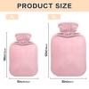 Classic Hot Water Bottle with Pink Gradient Cover, 1 Liter view 2