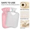 Classic Hot Water Bottle with Pink Gradient Cover, 1 Liter view 3