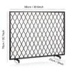 Heavy-Duty Freestanding Iron Fireplace Guard, Black, 98 x 23 x 78 cm view 2