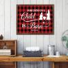 Wooden Wall Sign “For Unto Us A Child Is Born,” Nativity Cross Scene, 16 x 20 in view 2