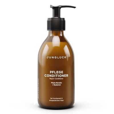 JUNGLÜCK Conditioner 250 ml - Vegan | Silicone- & Microplastic-Free | Nourishes, Intensively Conditions and Instantly Adds Shine & Softness | With Organic Argan Oil & Plant-Based Keratin