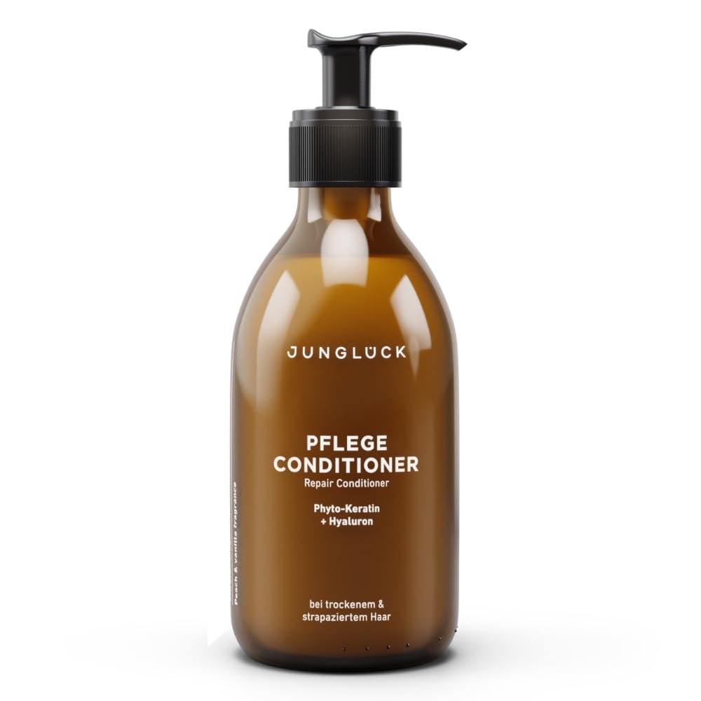 JUNGLÜCK Conditioner 250 ml - Vegan | Silicone- & Microplastic-Free | Nourishes, Intensively Conditions and Instantly Adds Shine & Softness | With Organic Argan Oil & Plant-Based Keratin