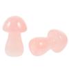 Sosoport 2-Piece Pink Mushroom-Shaped Stone Ornaments for Garden Landscapes view 1