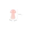 Sosoport 2-Piece Pink Mushroom-Shaped Stone Ornaments for Garden Landscapes view 3