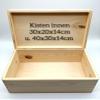 Personalized Baby Keepsake Box with Name – Pink Rainbow, Blue Clouds, Birth Date (40 × 30 × 14 cm) view 3