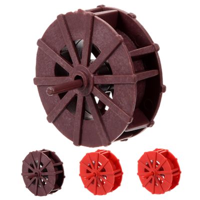 DOITOOL 4-Piece Aquarium Water Wheel Decorations, 3.5 cm, Durable Plastic with Holders