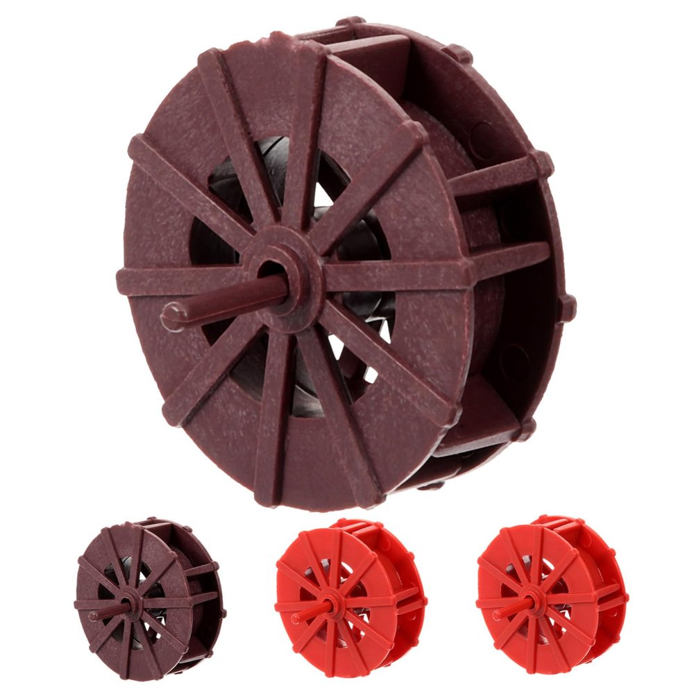 DOITOOL 4-Piece Aquarium Water Wheel Decorations, 3.5 cm, Durable Plastic with Holders
