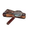 Handheld Glass Magnifying Glass, Retro Premium Gift Box, 10x Optical Magnification view 1