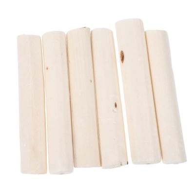 Angoily Parrot Chew Toy - 6 Pieces Natural Wood