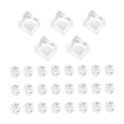 HEMOTON Acrylic Fake Ice Cubes, Large and Small, 1 Set