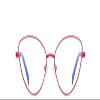 PARWANA Women's Cat-Eye Reading Glasses, Blue-Light Blocking, Red, +0.00 view 2