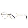 PARWANA Women's Cat-Eye Reading Glasses, Gold, +1.00 view 1