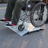 BKEKM Adjustable Aluminum Wheelchair Threshold Ramp view 3