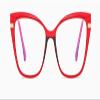 PARWANA Fashion Cat-Eye Reading Glasses for Women, Oversized Clear-Vision Computer Readers, Blue-Light Blocking, Flat-Light Mirror, Red, +2.00 view 2