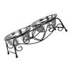 Double Stainless Steel Cat Bowl, User-Friendly and Stable view 1