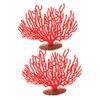 ibasenice Realistic Red Coral Ornaments, 2-Piece Plastic Set view 1