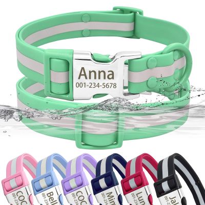 Senristar Personalized Waterproof & Reflective Dog Collar