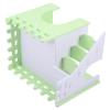 MAGICLULU PVC Hamster Hideout House, Light Green Tunnel Toy view 1