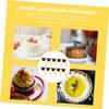 STOBAZA 12-Piece Yellow Mini Graduation Cap Cake Toppers view 2