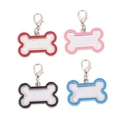 FRCOLOR 4-Pack Personalized Pet ID Tags