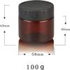 6 Empty 60 mL Cosmetic Jars with Lids view 2