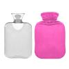Stylish Hot Water Bottle, Pink, Soft Cover, 1 Liter view 2