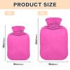 Stylish Hot Water Bottle, Pink, Soft Cover, 1 Liter view 3