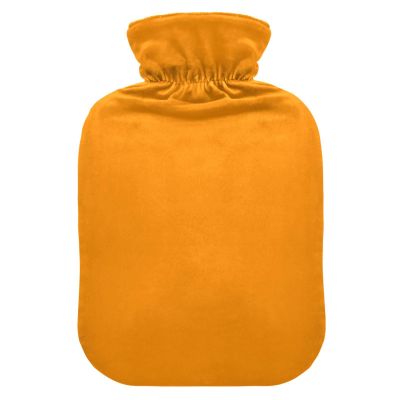 Tangerine Hot Water Bottle with Soft Cover, Hot Water Bag for Neck, Shoulder and Menstrual Cramps, 1 Liter