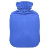 1 L Hot Water Bottle with Soft Royal Blue Cover, Foot Warmer, Pain Relief view 1