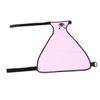 Amosfun Dog Belly Cover Plaid Pattern Adjustable Pet Bib Lightweight Polyester XS Pink for Puppies and Small Dogs view 1