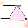 Amosfun Dog Belly Cover Plaid Pattern Adjustable Pet Bib Lightweight Polyester XS Pink for Puppies and Small Dogs view 2