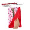 Iguana Sleeping Bag, Foldable and Portable Canvas Flannel, Pink view 3