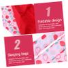 Iguana Sleeping Bag, Foldable and Portable Canvas Flannel, Pink view 4